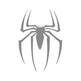 Quart Aksesuar 20 x 15 cm Örümcek Spider Oto Sticker Cam Sticker Gri
