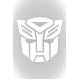 Quart Aksesuar 20 x 21 cm Transformers Sticker Oto Sticker Araba Cam Sticker Beyaz