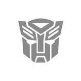 Quart Aksesuar 20 x 21 cm Transformers Sticker Oto Sticker Araba Cam Sticker Gri