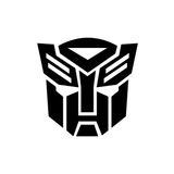 Quart Aksesuar 20 x 21 cm Transformers Sticker Oto Sticker Araba Cam Sticker Siyah