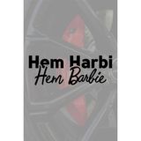 Quart Aksesuar 20 x 7 cm Hem Harbi Hem Barbie Oto Sticker Araba Cam Sticker - Siyah