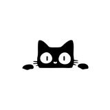 Quart Aksesuar 20 x 9 cm Kedi Bagajdan Bakan Kedi Sticker Oto Sticker Araba Cam Sticker Siyah