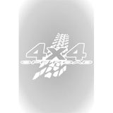 Quart Aksesuar 40 x 26 cm 4x4 Off Road Sticker Lastik İzi Oto Araba Sticker