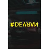 Quart Aksesuar Araba Cam Sticker Devran Oto 20x3 cm Sarı, qa789567950