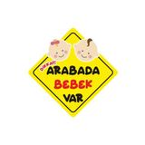 Quart Aksesuar Arabada Bebek Var Sticker Oto Araba Sticker 19 x 19 cm