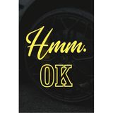 Quart Aksesuar Arma Sticker Hmm. OK Oto Araba Motor Cam Scooter Bisiklet Sticker 10x10 cm Sarı, qa789569044