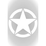 Quart Aksesuar Army Star Askeri Yıldız Off Road Oto Sticker Beyaz 8 X 8 cm, 795258221627