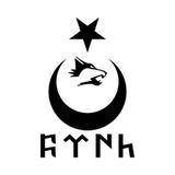 Quart Aksesuar Ay Yıldız Kurt Göktürkçe Türk Yazısı Kurt Sticker Siyah 20 Cm 795258221368