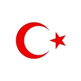 Quart Aksesuar Ay Yıldız Sticker Türk Bayrağı Sticker 40 x 29 cm Kırmızı