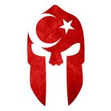 Quart Aksesuar Ay Yıldız Türk Bayrağı Miğfer Sticker 10 x 6 cm