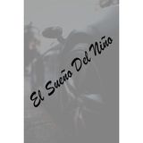 Quart Aksesuar El Sueno Del Nino Sticker Bir Çocuğun Rüyası Motor Araba Cam Sticker - Siyah - 15 x 2 cm