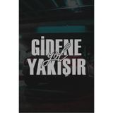 Quart Aksesuar Gidene Yol Yakışır Oto Sticker Araba Cam Yazısı 20x13 cm Gri, qag2013251235