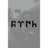 Quart Aksesuar Göktürkçe Türk Sticker 30 cm Siyah, qa3csgk2tr