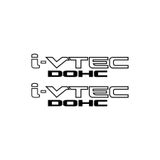 Quart Aksesuar Honda I-vtec Dohc Oto Sticker Siyah 25 X 6 cm 2 Adet, 795258224673