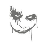 Quart Aksesuar Joker Yüzü Maske Oto Sticker 25x20 cm Gri, qa4209546080