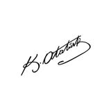 Quart Aksesuar Kemal Atatürk Imza Sticker Araba Oto Araç Sticker 15 X 4 Cm Siyah qa4209542585