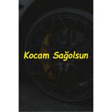 Quart Aksesuar Kocam Sağolsun Oto Cam Araba Sticker 30x4,5 cm Sarı, qa789567942