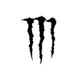Quart Aksesuar Monster Pençe Far ve Cam Sticker 10 x 8,5 cm Siyah