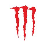 Quart Aksesuar Monster Pençe Oto Sticker Far Ve Cam Sticker 10 X 8,5 Cm Kırmızı qa4209542265