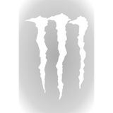 Quart Aksesuar Monster Pençe Oto Sticker Far Ve Cam Sticker 15 X 13 cm Beyaz qa4209542271