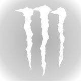 Quart Aksesuar Monster Pençe Oto Sticker Far ve Cam Sticker - Beyaz - 15 x 13 cm