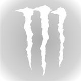 Quart Aksesuar Monster Pençe Oto Sticker Far ve Cam Sticker - Beyaz - 20 x 17 cm