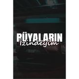 Quart Aksesuar Motor Araba Cam Sticker Rüyaların İzindeyim 20x6 cm Beyaz, qar2148211253