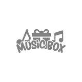 Quart Aksesuar Music Box Müzik Kutusu Oto Sticker Araba Cam Sticker 20x10 cm Gri, qa4209546320