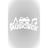 Quart Aksesuar Music Box Müzik Kutusu Oto Sticker Araba Cam Sticker 40x20 cm Beyaz, qa4209546380