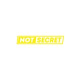 Quart Aksesuar Not Secret Oto Cam Sticker Araba Sticker Sarı 30x5 cm, qa4209544200
