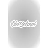 Quart Aksesuar Old School Oto Sticker Araba Cam Sticker Beyaz 20x5 cm, TYC00639218903