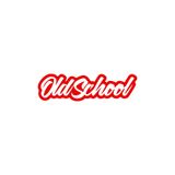 Quart Aksesuar Old School Oto Sticker Araba Cam Sticker Kırmızı 30x8 cm, qa4209546690