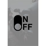 Quart Aksesuar On Off Switch Jdm Oto Sticker Araba Cam Sticker 11 x 9 cm Siyah, qa4209548995