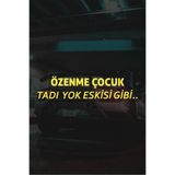 Quart Aksesuar Oto Araba Arka Cam Sticker Özenme Çocuk Tadı Yok Eskisi Gibi 30x6,5 cm Sarı, qa789568086