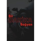 Quart Aksesuar Oto Cam Motor Araba Sticker 20x10 cm Bir Dakika Bağyan Kırmızı, qa789569028