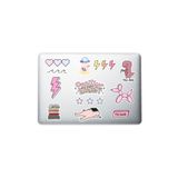 Quart Aksesuar Pink Pembe Temalı Laptop Notebook Tablet Telefon Sticker Set 004