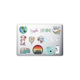 Quart Aksesuar Seyahat Travel Adventure Temalı Laptop Notebook Tablet Telefon Sticker Set 005