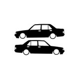 Quart Aksesuar Tofaş Şahin Basık Oto Sticker Siyah 20 X 7 cm 2 Adet, 795258222990