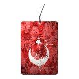 Quart Aksesuar Türk Bayrağı Dekoratif Araba Oto Kokusu Ve
