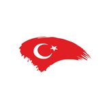 Quart Aksesuar Türk Bayrağı Türkiye Bayrak Sticker - Kırmızı - 20 x 10 cm