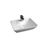Quarther Bath Tezgah Üstü Set Üstü Lavabo 40*52 Delikli Quarter Bath Smooth Line Beyaz