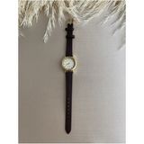 Quartz Bs Stıll Retro Minimal Vintage Deri Kordon Kadın Kol Saati - Kahverengi