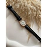 Quartz Bs Stıll Vintage Kadın Kol Saati Retro Quartz Minimal Deri Dordon 1 Adet - Siyah