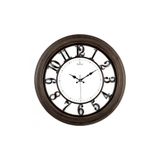 QUARTZ 'iş-sat' Büyük Boy Özel Kabartma Rakamlı Lüks Duvar Saati ( Yeni Model ) ( 46 Cm. )