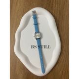 Quartz Minimal Kadın Kol Saati Retro - Mavi - Gümüş