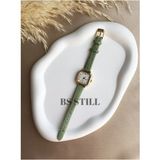 Quartz Vintage Minimal Kadın Kol Saati - Yeşil