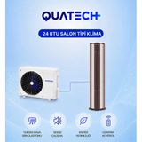 QUATECH 24.000 Btu/h A++ Enerji Sınıfı R32 Salon Tipi Inverter Klima