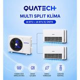 Quatech Multi Split Klima 18.000 + 18.000 Btu/h | 1 Dış Ünite 36000 Btu/h A++ Enerji Sınıfı Konsol Tipi Inverter Klima - Yok
