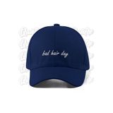 Quatex Bad Hair Day Nakışlı Şapka - Lacivert Renk %100 Pamuk Gabardin Unisex Model Şapka