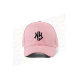 Quatex Nakışlı Beyzbol Şapka - Pembe Renk %100 Pamuk Gabardin Unisex Model Şapka